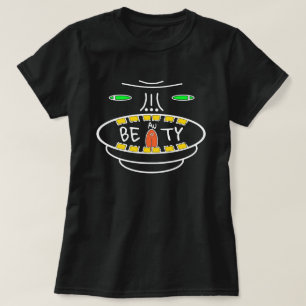 Camiseta Lema de positividade: BEAuTY (Dourado para si mesm