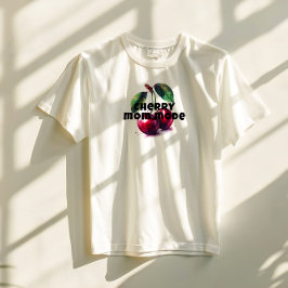 Camiseta Lema divertido com cereja para o dia das mães