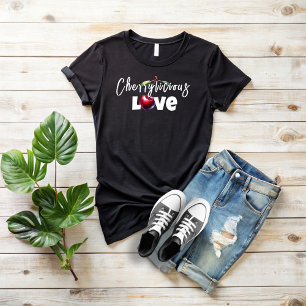 Camiseta Lema divertido da vibe da cereja do dia das mães