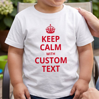 Camiseta Lema Divertido Personalizado | Gráfico Keep Calm