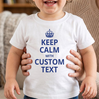 Camiseta Lema Divertido Personalizado | Gráfico Keep Calm