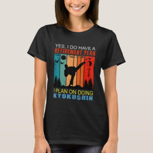 Camiseta Lema do Pôr do Sol Retro Aposentadoria Eu Planejo