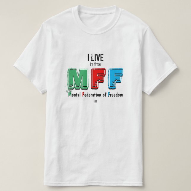 Camiseta Lema livre da mente (Frente do Design)