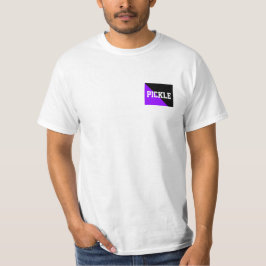 Camiseta Lema PICKLEBALL, Bright Puro, de Bloco de Cor Pret