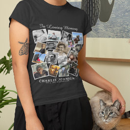Camiseta Lembrança 17 Foto Colagem Funeral Memorial