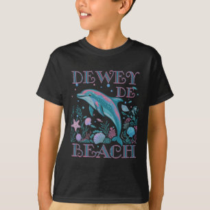 Camiseta Lembrança Colorida da Praia de Dewey Beach do Aman