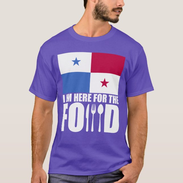 Camiseta lembrança comida viagem garota Panamá (Frente)