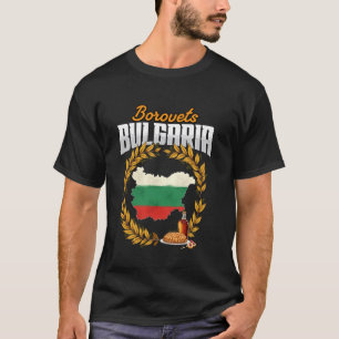 Camiseta Lembrança da Bandeira da Bulgária Borovets
