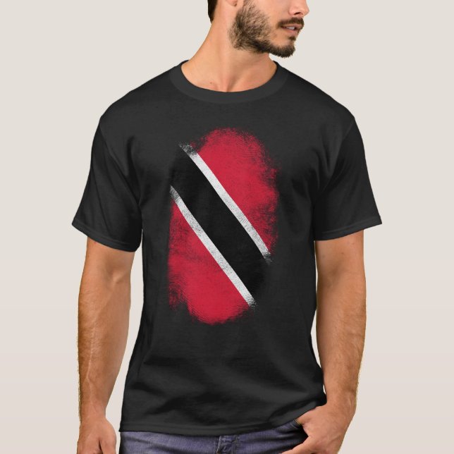 Camiseta Lembrança da bandeira de Trinidad and Tobago - (Frente)
