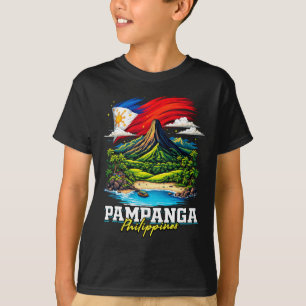 Camiseta Lembrança da Bandeira Filipina Pampanga Filipinas