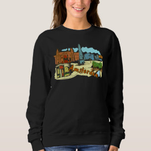 Camiseta Lembrança da cidade de Amsterdã Holanda para homen