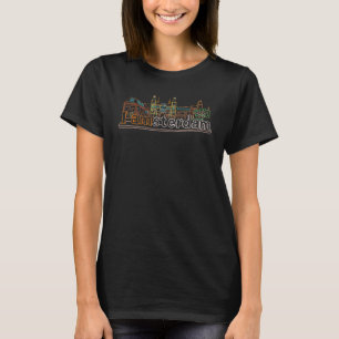 Camiseta Lembrança da cidade de Amsterdã Holanda para homen