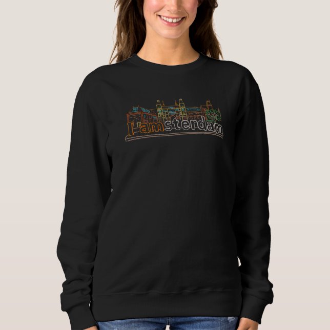 Camiseta Lembrança da cidade de Amsterdã Holanda para homen (Frente)