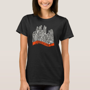 Camiseta Lembrança da cidade de Barcelona Espanha para home