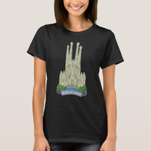Camiseta Lembrança da cidade de Barcelona Espanha para home