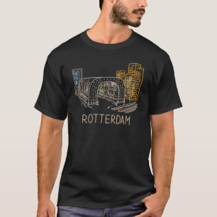 Camiseta Lembrança da cidade de Roterdão Holanda para homen