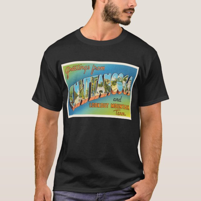 Camiseta Lembrança das viagens vintage de Chattanooga (Frente)