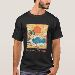 Camiseta Lembrança de Cancun México Família Correspondente 
