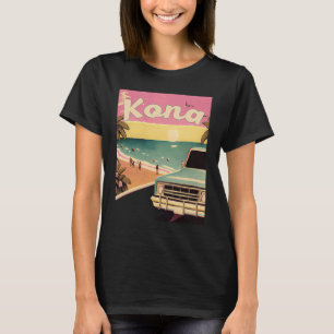 Camiseta Lembrança de Férias na Praia Kona Retro Surf Kona