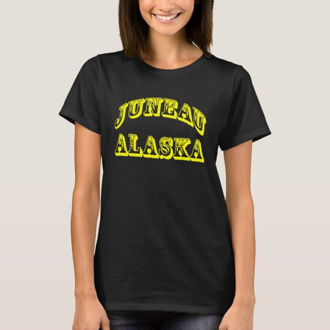 Camiseta Lembrança de Juneau Alasca EUA (Frente)