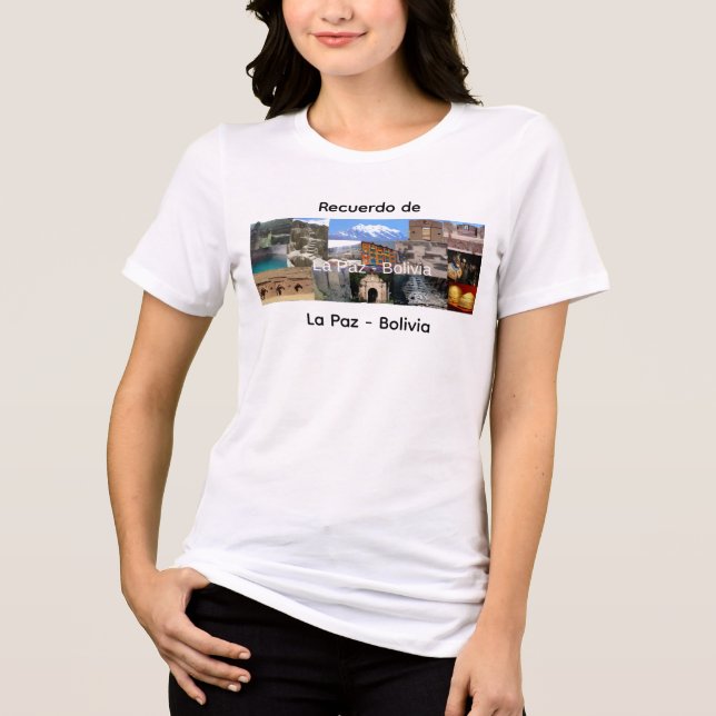 Camiseta Lembrança de La Paz Bolívia (Frente)