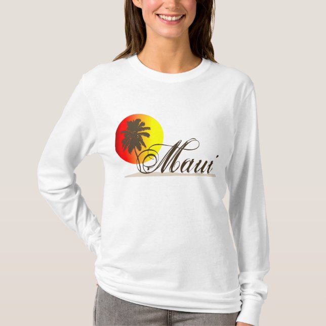 Camiseta Lembrança de Maui Havaí (Frente)