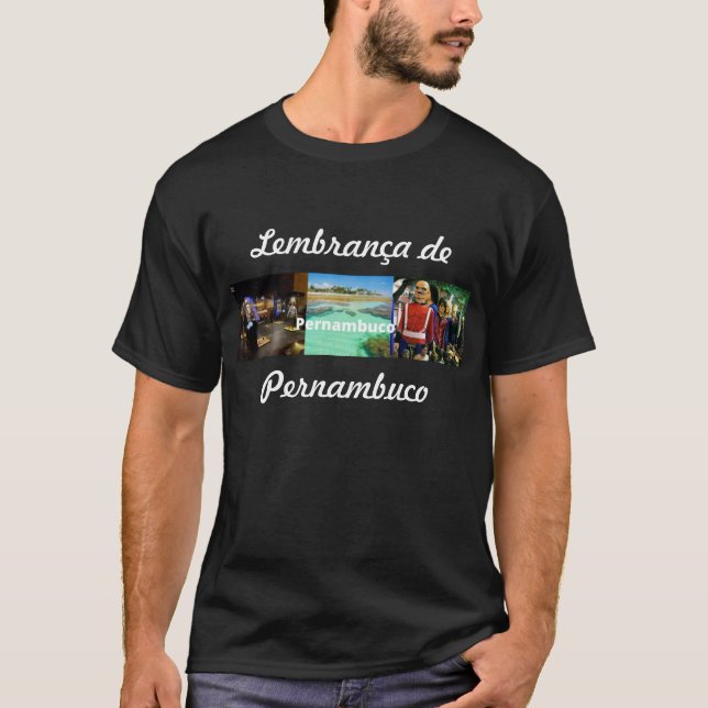 Camiseta lembrança de  Pernambuco (Frente)