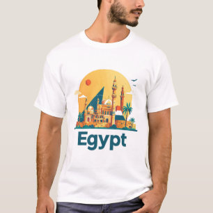Camiseta Lembrança de Viagem ao Egito para Exploradores Glo