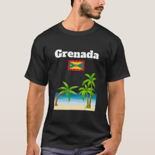 Camiseta Lembrança de viagem de Granada Bandeira Granadina
