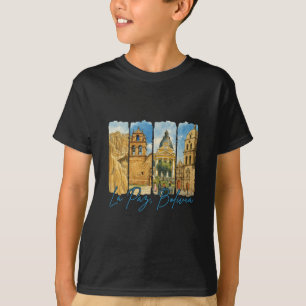 Camiseta Lembrança de Viagem La Paz Bolívia Pincelada