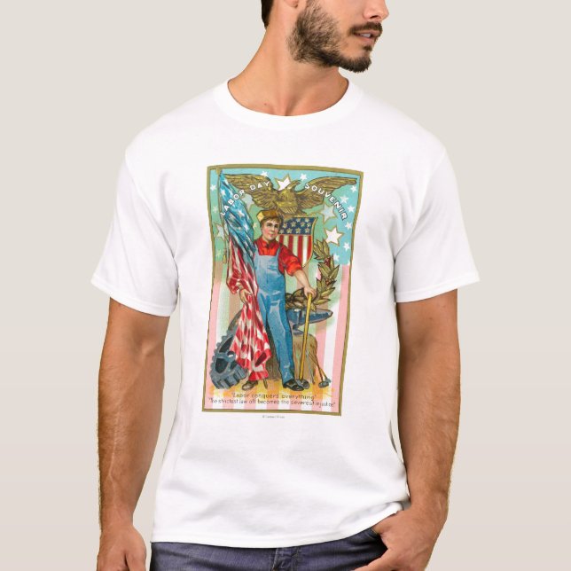 Camiseta Lembrança do Dia do Trabalhador (Frente)