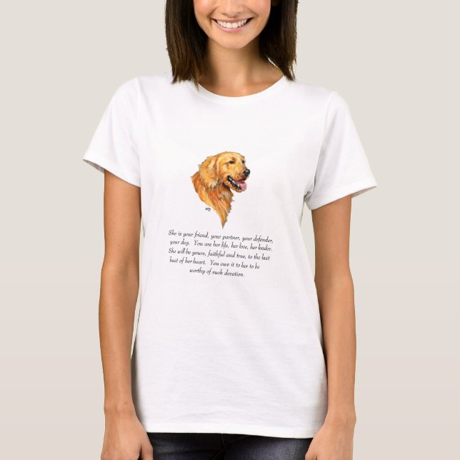 Camiseta Lembrança do Golden Retriever (Frente)