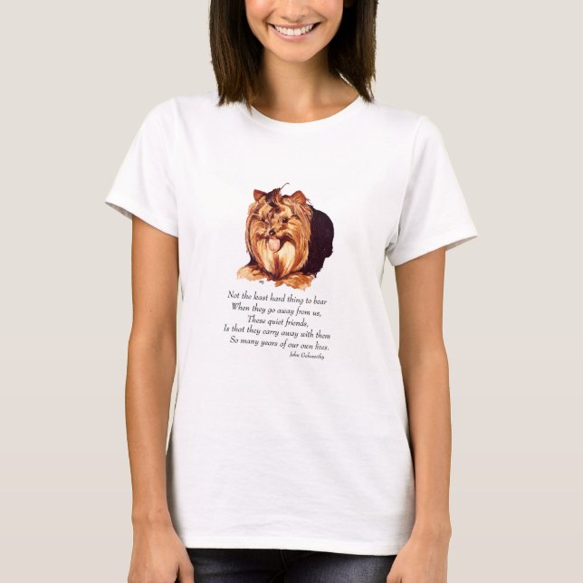 Camiseta Lembrança do Yorkshire Terrier (Frente)