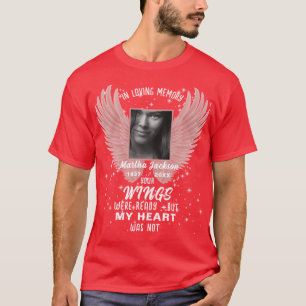 Camiseta Lembrança para sempre no nosso coração Foto Memori