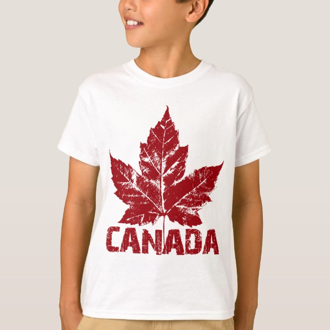 Camiseta Lembrança retro do Canadá do miúdo legal do (Frente)