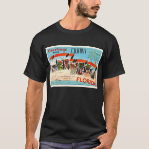 Camiseta Lembrança velha das viagens vintage de Key West