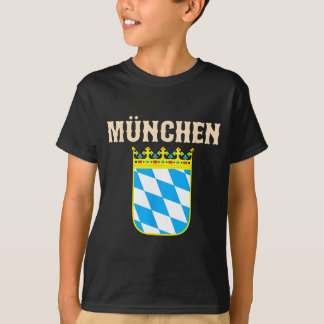 Camiseta Lembrança vintage de Munique com brasão da Baviera