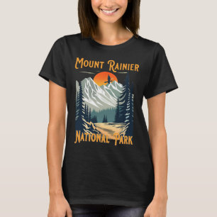 Camiseta Lembrança Vintage do Parque Nacional Mount Rainier