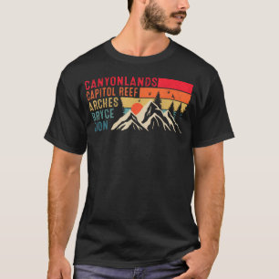 Camiseta Lembrança Vintage Moab Big 5 Utah Mighty Five