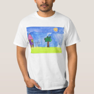 Camiseta Lembranças com trabalhos de arte da sua criança