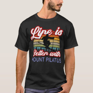 Camiseta Lembranças do Monte Pilatus A Vida é Melhor Com o 