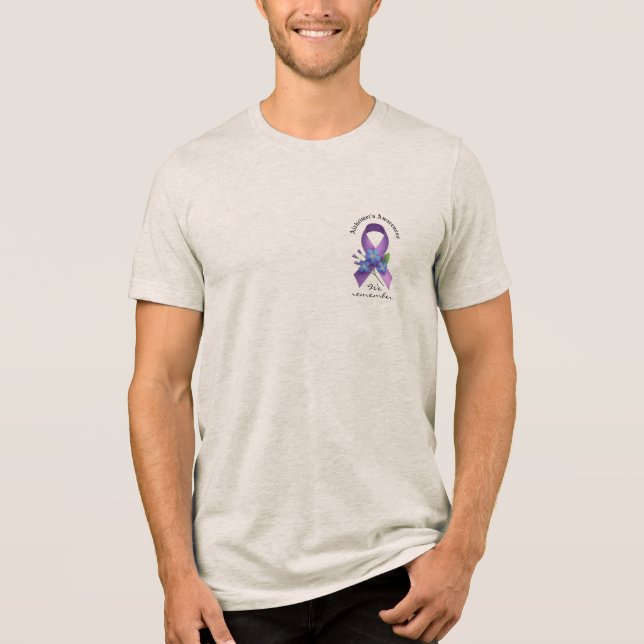 Camiseta Lembrando aqueles que não conseguem Alzheimer's Aw (Frente)