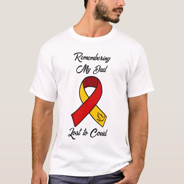 Camiseta Lembrando meu Pai | Memorial Perdido para Covid (Frente)