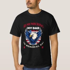Camiseta Lembrando Meu Pai no Dia da Memória