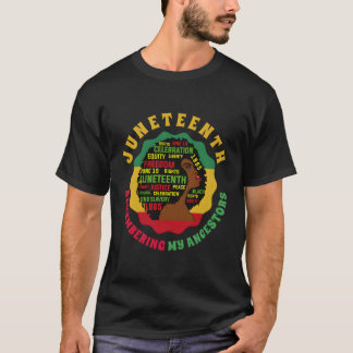 Camiseta Lembrando Meus Ancestrais Junth Celebrate Black