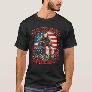 Camiseta Lembrando nossos heróis falecidos Patrióticos Que
