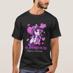Camiseta Lembrar-Me-ei Da Sua Consciência De Alzheimer