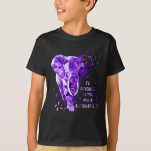 Camiseta Lembrar-Se-Á Do Seu Mundo Alzheimerheimer Awaren