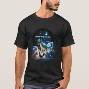 Camiseta Lembre Quem Você é Dinossauro Galinha