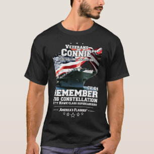 Camiseta LEMBRE-SE da Constelação CV64 Veteranos do USS